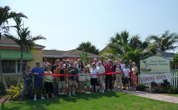 The Cocoa Beach Brewing Company Grand Opening Ribbon Cutting in June 2009